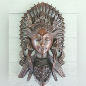 Exquisite wood carved mask
